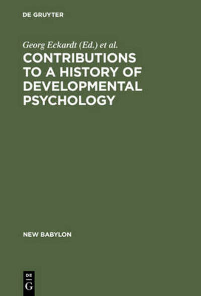 Cover for Georg Eckardt · Contributions to a History of Developme (Book) (1985)
