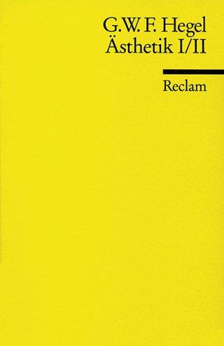 Cover for Georg Wilhelm Friedrich Hegel · Reclam UB 07976 Hegel.Ästhetik.1/2 (Book)