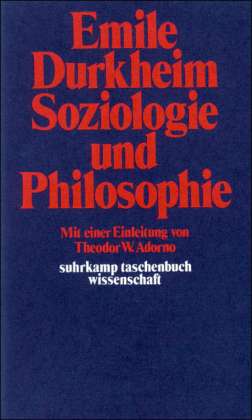 Cover for Emile Durkheim · Soziologie Und Philosophie (Buch) (1996)