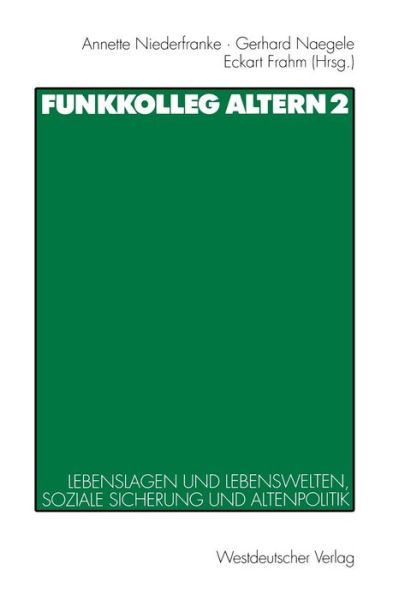 Cover for Annette Niederfranke · Funkkolleg Altern 2 (Paperback Book) [1999 edition] (1999)