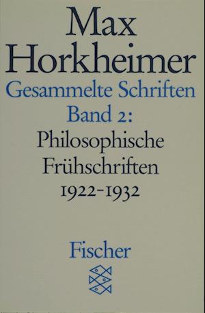 Cover for Max Horkheimer · Gesammelte Schriften II (Paperback Book) (1987)