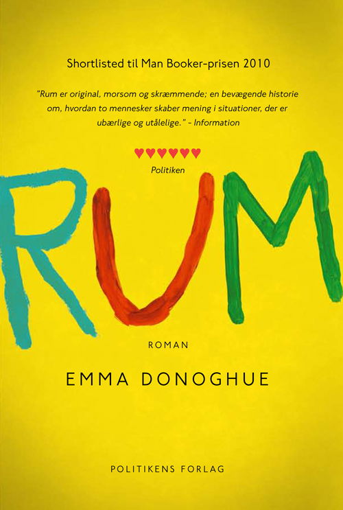 Cover for Emma Donoghue · Rum (Innbunden bok) [1. utgave] (2011)