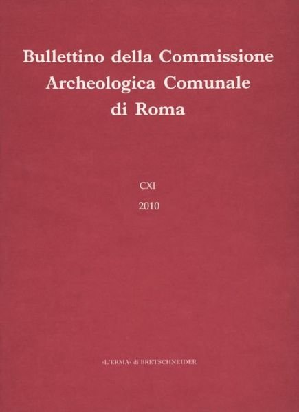 Cover for Aa. Vv. · Bullettino Della Commissione Archeologica Comunale Di Roma 111, 2010 (Paperback Bog) [Italian edition] (2010)