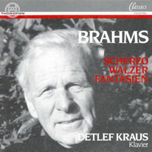 Cover for Brahms / Kraus,detlef · Scherzo-walzer-fantasien (CD) (1992)