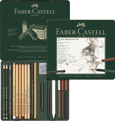 Cover for Faber-castell · Set Pitt Monochrome Tin Of 21 (112976) (Toys)