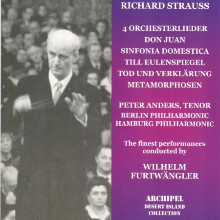 Cover for Furtwängler · Don Juan op.20 / Tod und Verklärung op.24 m.m. Archipel Klassisk (CD) (2000)