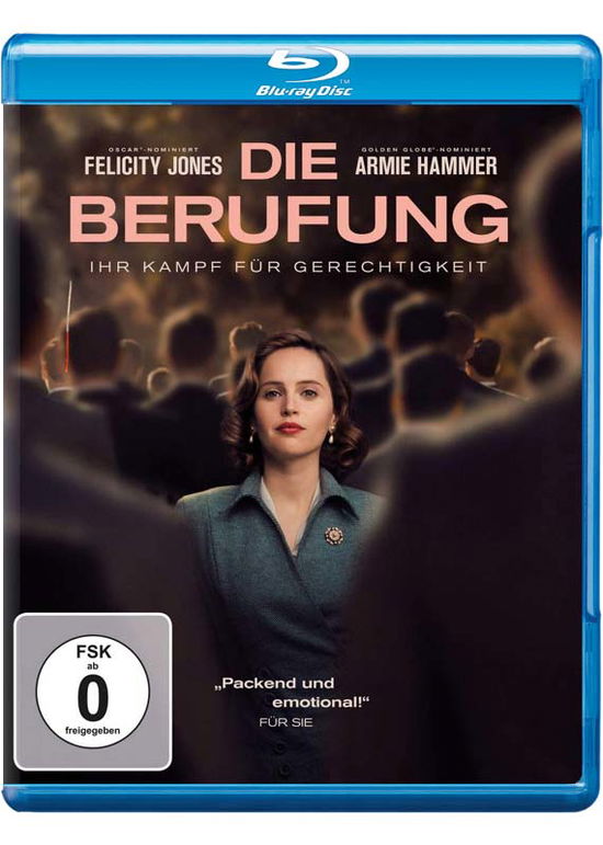 Cover for Felicity Jones,armie Hammer,justin Theroux · Die Berufung-ihr Kampf Für Gerechtigkeit (Blu-ray) (2019)