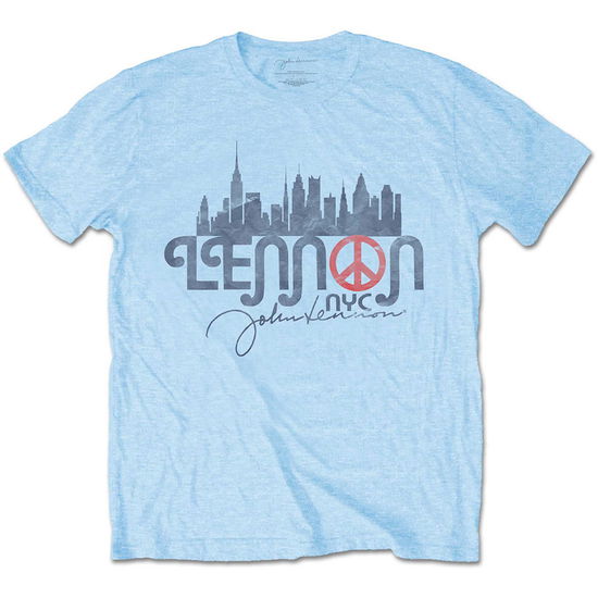 John Lennon Unisex T-Shirt: New York City Skyline - John Lennon - Marchandise -  - 5056368678769 - 