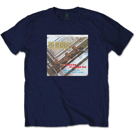 The Beatles Unisex T-Shirt: Please Please Me Gold (Foiled) - The Beatles - Merchandise -  - 5056561024769 - 