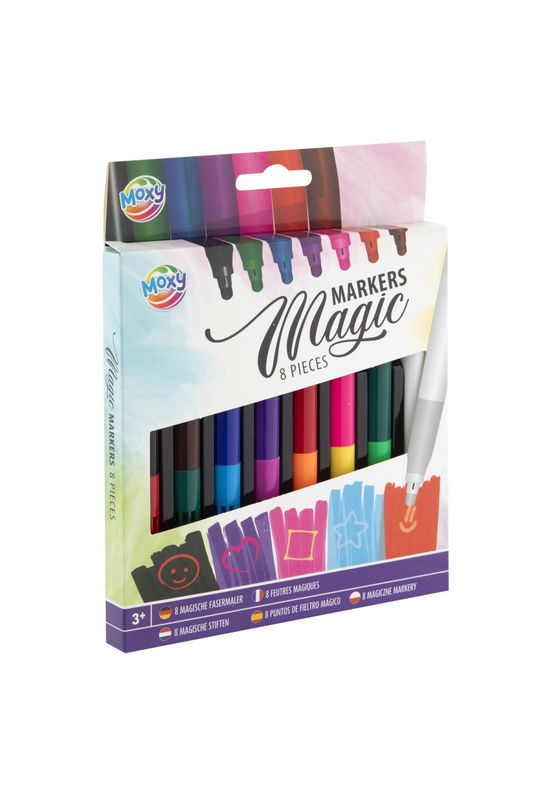 Cover for Moxy · KREA: 8 magic markers (Zabawki) [1. wydanie] (2025)