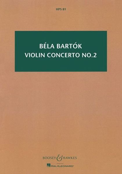 Cover for Bela Bartok · Violin Concerto No. 2 (Paperback Bog) (2004)