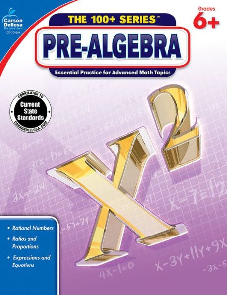 Cover for Carson-dellosa · Pre-algebra, Grades 6 - 8 (Paperback Book) (2014)