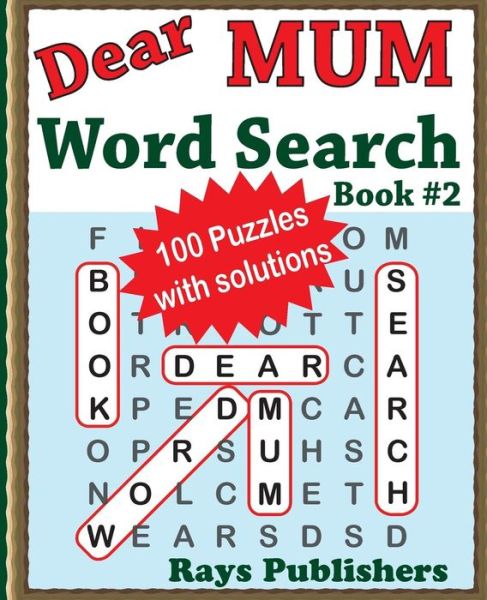 Cover for Rays Publishers · Dear Mum Word Search Book (Paperback Book) (2016)