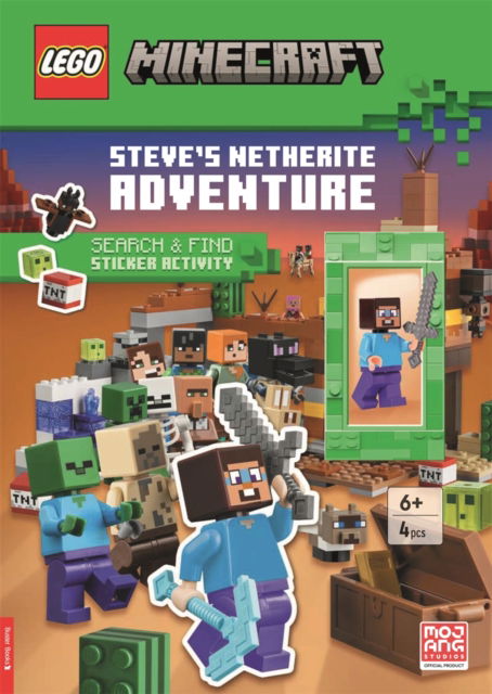 Cover for Lego® · LEGO® Minecraft®: Steve’s Netherite Adventure Search &amp; Find Sticker Activity (with Steve minifigure and sword) - LEGO® Search and Find (Paperback Book) (2025)