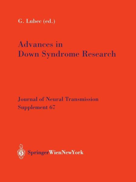Cover for Gert Lubec · Advances in Down Syndrome Research - Journal of Neural Transmission. Supplementa (Paperback Book) [Softcover reprint of the original 1st ed. 2003 edition] (2003)