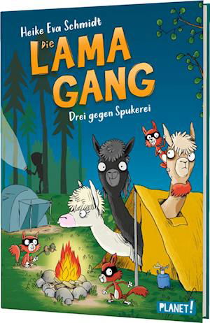 Cover for Heike Eva Schmidt · Die Lama-Gang. Mit Herz &amp; Spucke 3: Drei gegen Spukerei (Book) (2023)