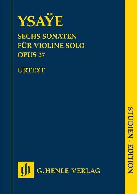 Cover for Ysaye · Sechs Sonaten für Violine solo op (Book)