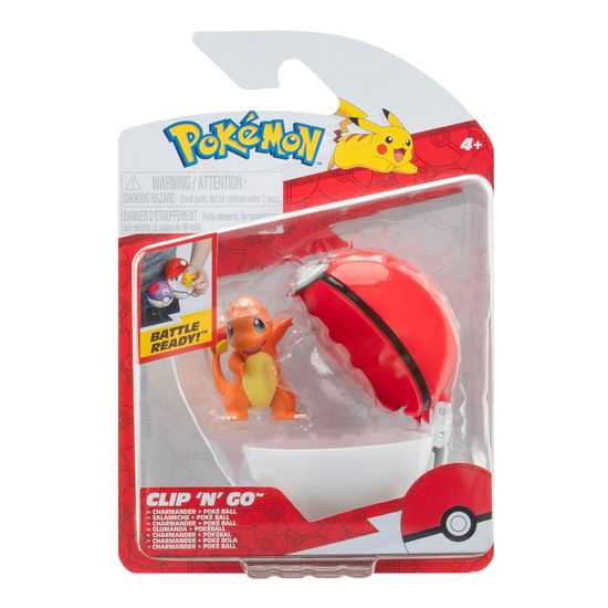 Cover for Pokemon · Clip N Go Charmander With Poke Ball (pkw3635) (Zabawki) (2024)