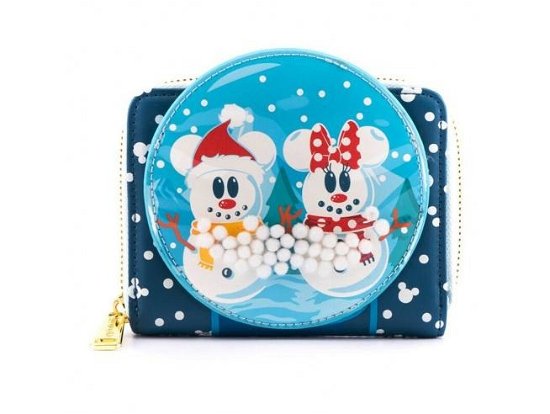 Cover for Loungefly · Disney: Snowman Mickey And Minnie In Snow Globe Zip Around Wallet (Leksaker) (2021)
