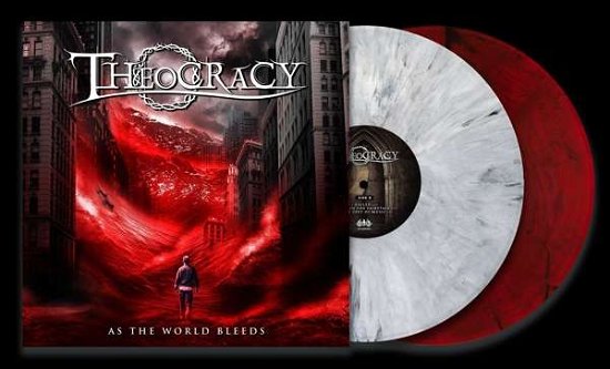 Cover for Theocracy · As the World Bleeds (Ltd.white / Red Vinyl) (LP) [Coloured edition] (2021)