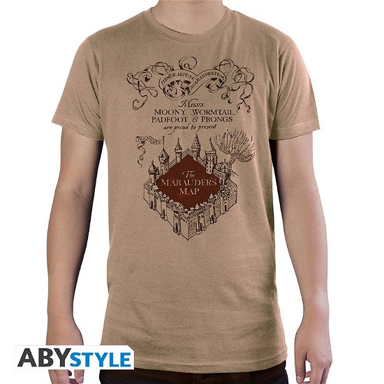 Cover for Harry Potter · Harry Potter - Tshirt Marauder'S Map Man Ss Sand - (N/A)