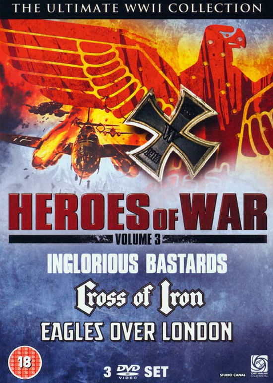 Cover for Heroes of War Collection · The Inglorious Bastards (1978) / Eagles Over London (1969) / Cross Of Iron (DVD) (2010)