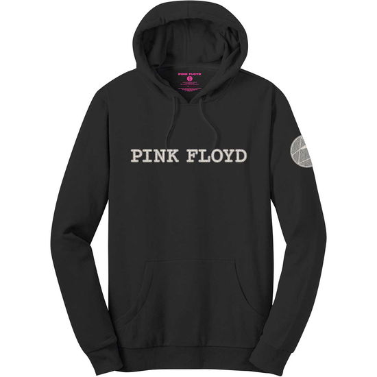 Pink Floyd Unisex Pullover Hoodie: Logo & Prism (Applique) - Pink Floyd - Merchandise - MERCHANDISE - 5056170666770 - 30. desember 2019