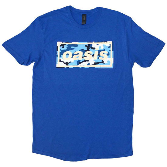 Oasis Unisex T-Shirt: Camo Logo - Oasis - Merchandise -  - 5056187736770 - September 18, 2020