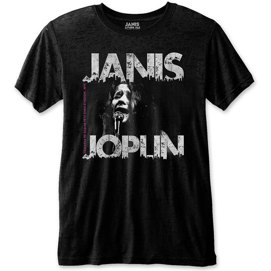 Cover for Janis Joplin · Janis Joplin Unisex T-Shirt: Shea '70 (Eco-Friendly) (T-shirt) [size S] [Black - Unisex edition]