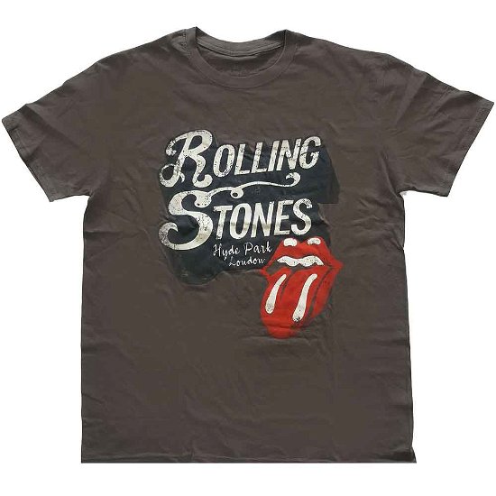 The Rolling Stones Unisex T-Shirt: Hyde Park - The Rolling Stones - Koopwaar -  - 5056368683770 - 