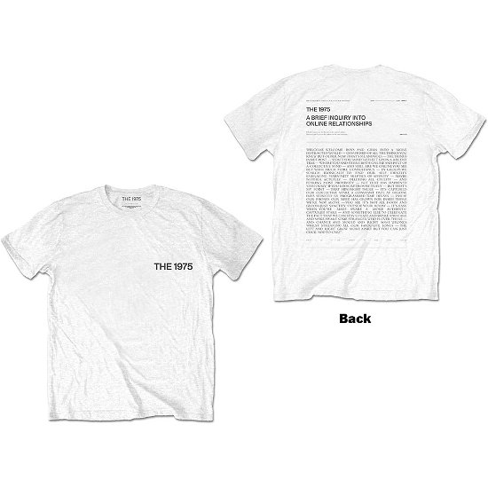 Cover for The 1975 · The 1975 Unisex T-Shirt: A Brief Inquiry (Back Print) (T-shirt) [size S] [White - Unisex edition]