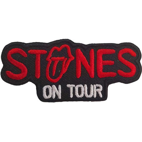 The Rolling Stones Standard Woven Patch: On Tour - The Rolling Stones - Mercancía -  - 5056561000770 - 