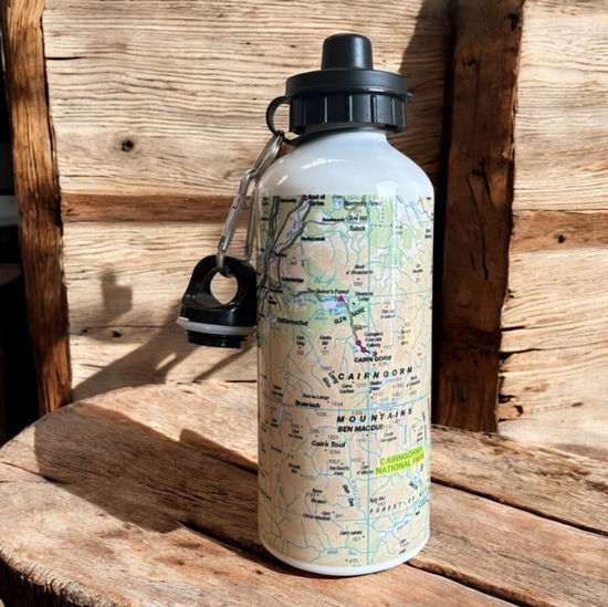 Cover for OS Map 600ml Metal Water Bottle - Cairngorms National Park (MERCH) (2025)
