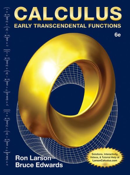 Cover for Larson, Ron (The Pennsylvania State University, The Behrend College) · Calculus: Early Transcendental Functions (Hardcover Book) (2014)