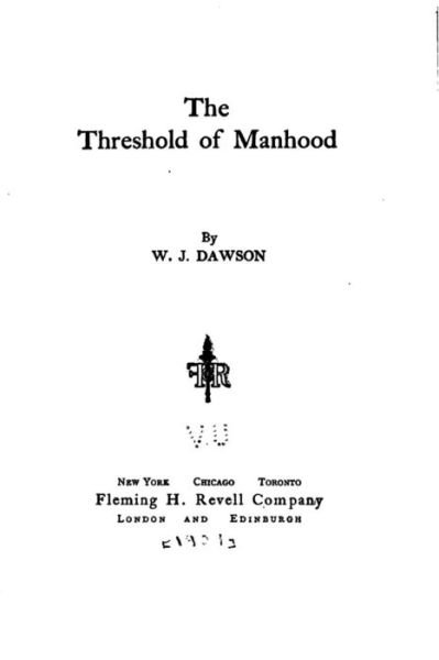 Cover for W J Dawson · The Threshold of Manhood (Paperback Book) (2016)