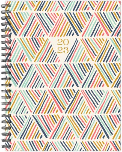 Cover for Willow Creek Press · Geometric 6.5&quot; x 8.5&quot; Softcover Weekly Planner (Spiral Book) (2022)