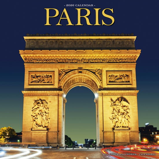 Cover for Paris Calendar 2026  Square Travel Wall Calendar - 16 Month (Calendar) (2025)