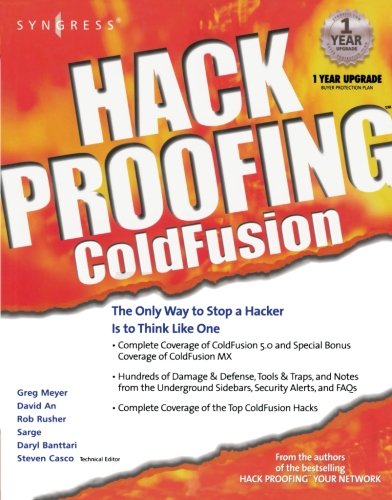 Cover for Syngress · Hack Proofing ColdFusion (Paperback Book) (2002)