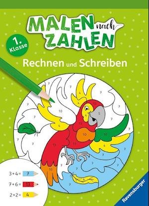 Cover for Kirstin Jebautzke · Malen nach Zahlen, 1. Kl.: Rechnen und Schreiben (Pocketbok) (2022)