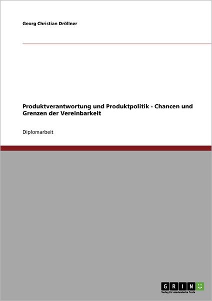 Cover for Georg Christian Dr Llner · Produktverantwortung und Produktpolitik (Book) [German edition] (2007)
