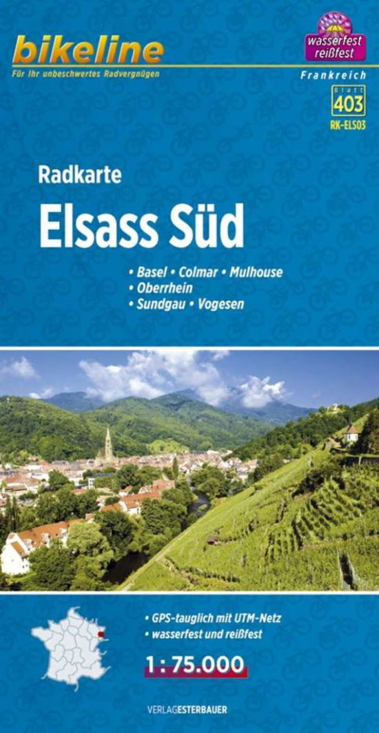Cover for Esterbauer · Elsass Süd, Radkarte: Basel, Colmar, Mulhouse, Oberrhein, Sundgau, Vogesen, Blad 403 (Print) (2018)