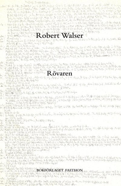 Cover for Robert Walser · Rövaren (Bound Book) (2022)