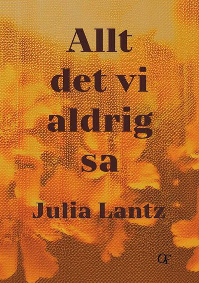 Allt det vi aldrig sa - Julia Lantz - Books - Olssons Förlag - 9789189890770 - August 7, 2024