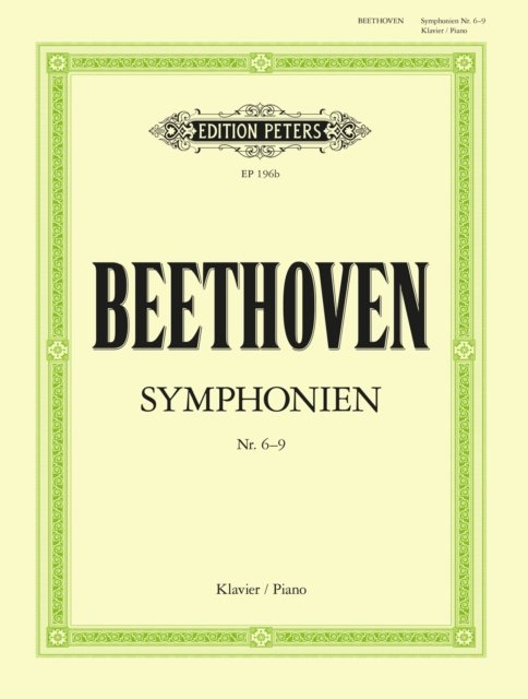 Cover for Symphonies Vol. 2, Nos. 6-9 arranged for piano (Sheet music) (2001)