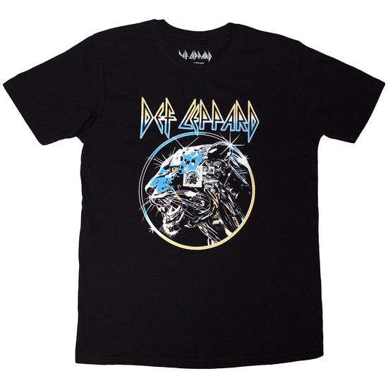 Cover for Def Leppard · Def Leppard Unisex T-Shirt: Metal Leopard (Black) (T-shirt) [size XL] (2025)