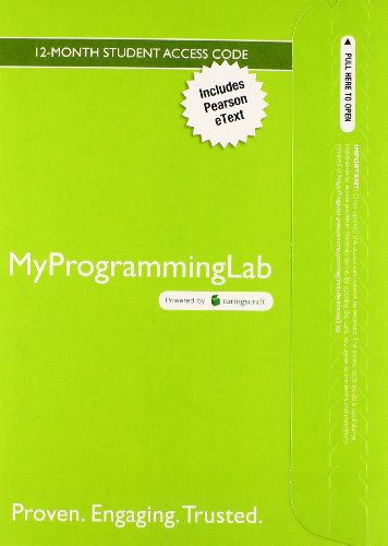 Cover for Tony Gaddis · Myprogramminglab with Pearson Etext -- Access Card -- Starting out with Java: Early Objects (MISC) (2014)