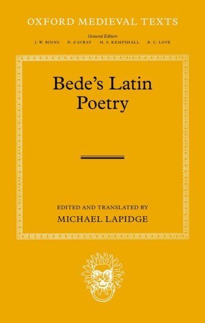 Cover for Bede's Latin Poetry - Oxford Medieval Texts (Gebundenes Buch) (2019)
