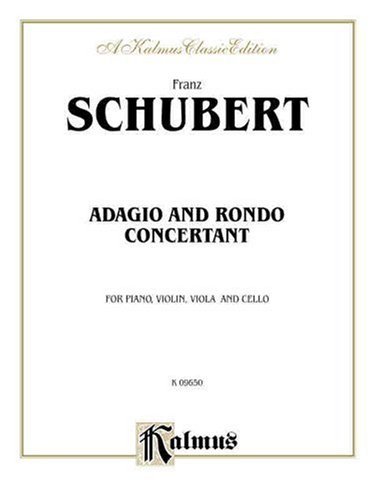 Cover for Franz · Adagio and Rondo Concertante in F Major (Paperback Bog) [Kalmus edition] (1985)