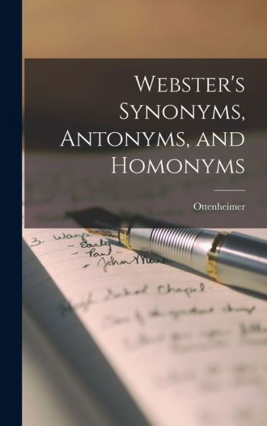 Cover for Ottenheimer · Webster's Synonyms, Antonyms, and Homonyms (Gebundenes Buch) (2021)