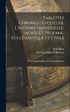 Cover for Nicolas Lenglet Dufresnoy · Tablettes Chronologiques de l'histoire Universelle, Sacrée et Profane, Ecclésiastique et Civile (Book) (2022)